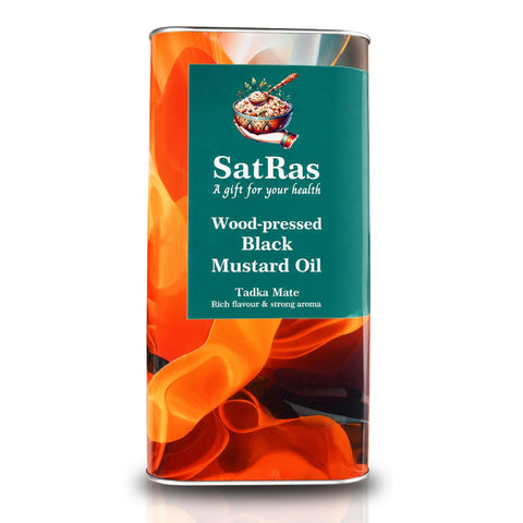 SatRas Wood Pressed Black Mustard Oil (5l)