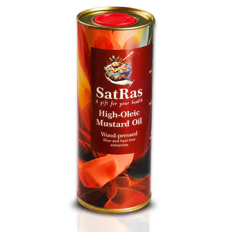 SatRas Wood Pressed High Oleic Mustard Oil (1l)