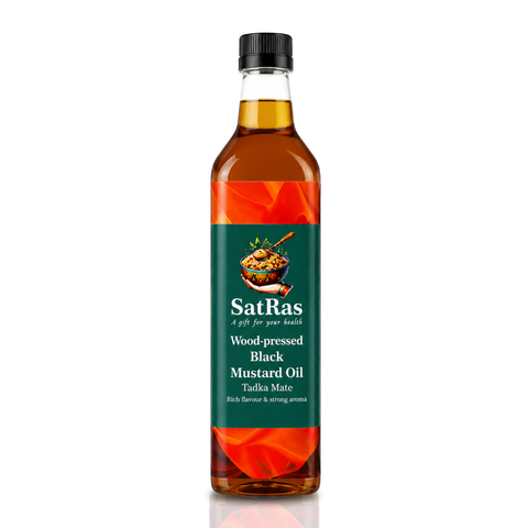 SatRas Wood Pressed Black Mustard Oil (2l)