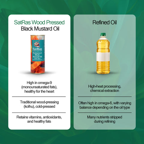 SatRas Wood Pressed Black Mustard Oil (5l)