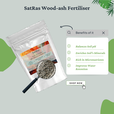 SatRas Wood ash Fertiliser (900g)