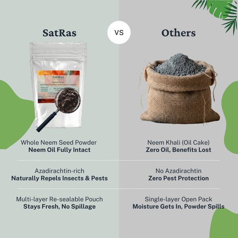 SatRas Neem Seed Powder (900g)