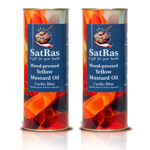 SatRas Wood Pressed Yellow Mustard Oil (2l)