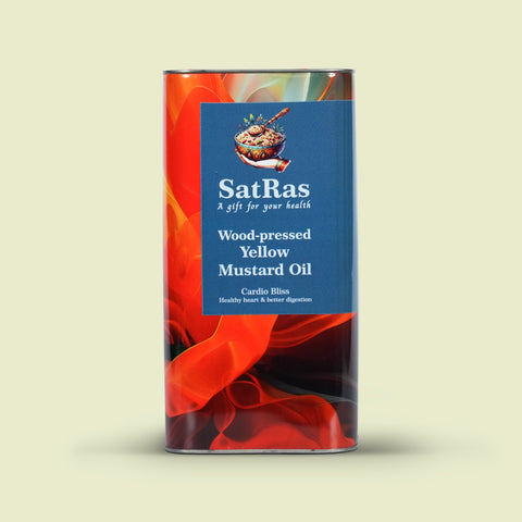 SatRas Wood Pressed Yellow Mustard Oil (5l)