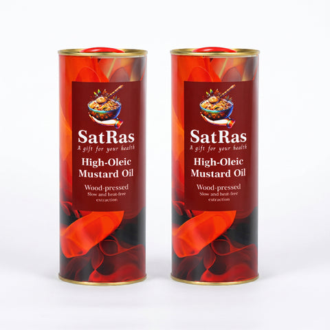 SatRas Wood Pressed High Oleic Mustard Oil (2l)