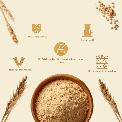 SatRas Sona Moti Whole Wheat Atta (5kg)